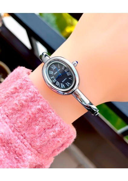 Kararma Yapmaz Ipc Kaplama Kelepçeli Kadın Kol Saati ( Ince Bilekler Için ) Bileklik Çapı 52 mm fiyatları