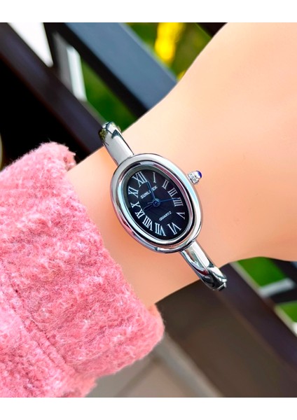Kararma Yapmaz Ipc Kaplama Kelepçeli Kadın Kol Saati ( Ince Bilekler Için ) Bileklik Çapı 52 mm fırsatları
