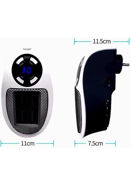 PM-20327 500 Watt Priz Tipi Uzaktan Kumandalı Taşınabilir Isıtıcı (Zamanlayıcı - Otomatik Kapanma) fiyatları