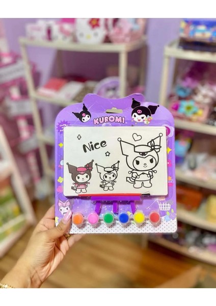 Çocuklar Için Sanrio Temalı Boyama Seti Kuromi Boyama Kuromi Sticker Sanrio Boya Hediyelik Cinnamoro fiyatları