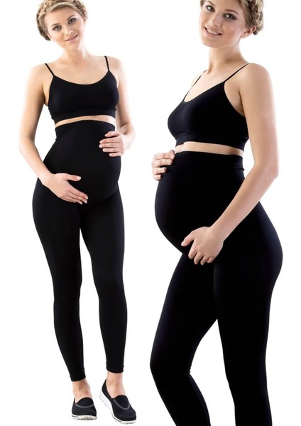 Siyah Mı Emay 5400 Seamless Soft Hamile Tayt
