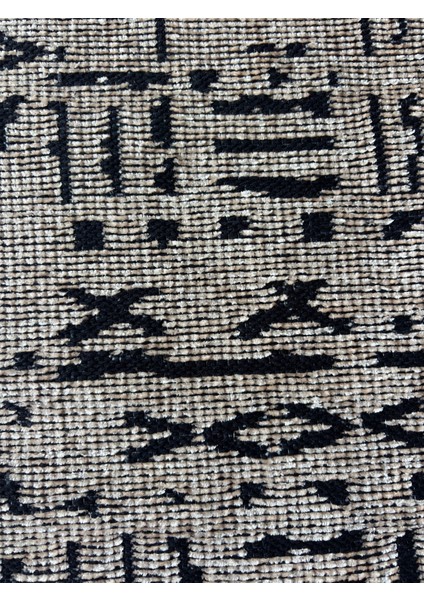 Yıkanabilir Şönil Halı Makine Dokuması Kaymaz Taban Sütlü Kahve 120X180