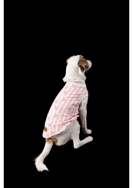 Pembe Çizgili Ince Yazlık Yıldız Tavşan Atlet Tişört Kedi Köpek Kıyafeti fırsatları