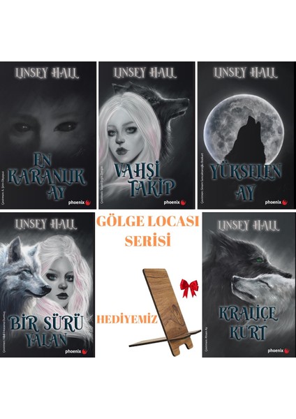 Linsey Hallgölge Locası Serisi / Vahşi Takip - Yükselen Ay - En Karanlık Ay - Kraliçe Kurt - Bir Sürü Yalan