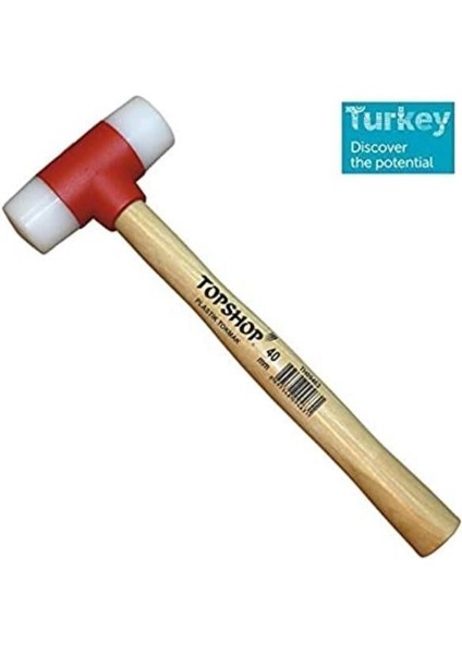 Topshop 09465 Ağaç Saplı Plastik Tokmak 50 mm