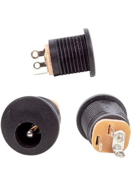 Adaptör Fişi Şase Yuvarlak 2.1 mm Somunlu Şase