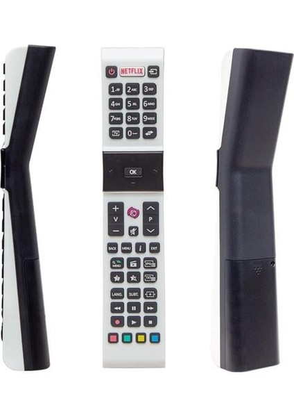 Profilo Rca49130 - Vestel Smart - Sanyo - Jvc Netflix Tuşlu Beyaz Yazısız Lcd Led Tv Kumanda