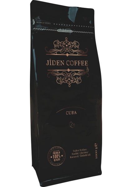 Jiden Cuba Arabica Kavrulmuş Kahve (Çekirdek Kahve) 1000 gr