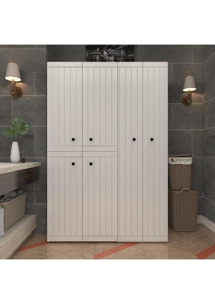 Kenzlife Membran Çamaşır Kurutma Makinesi Dolabı Yaromira Byzbyz Çitçit 180*120*64 Mebran Kapak Mdf Gövde