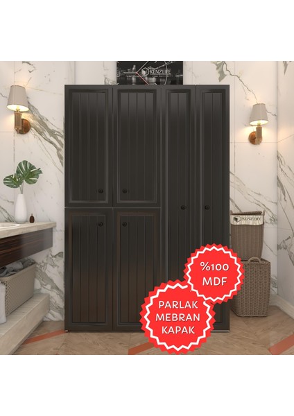 Kenzlife Membran Çamaşır Kurutma Makinesi Dolabı Yaromira Syhbyz Uzun 180*120*64 Mebran Kapak Mdf Gövde