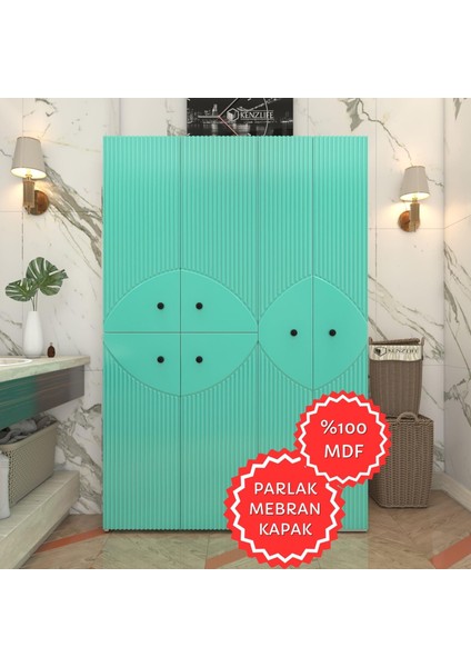 Kenzlife Membran Çamaşır Kurutma Makinesi Dolabı Yaromira Trkbyz Çehre 180*120*64 Mebran Kapak Mdf Gövde