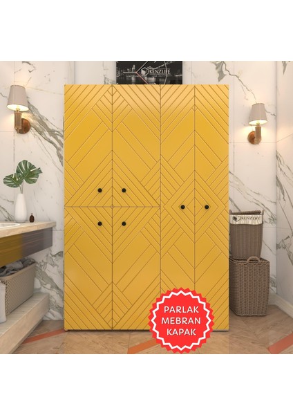 Kenzlife Membran Çamaşır Kurutma Makinesi Dolabı Yaromira Hrdbyz Köşeli 180*120*64 Mebran Kapak Suntalam Gövde