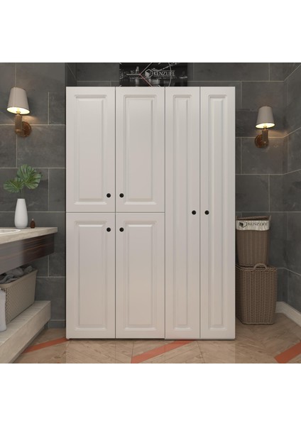 Kenzlife Membran Çamaşır Kurutma Makinesi Dolabı Yaromira Byzbyz Çerçeve 180*120*64 Mebran Kapak Mdf Gövde