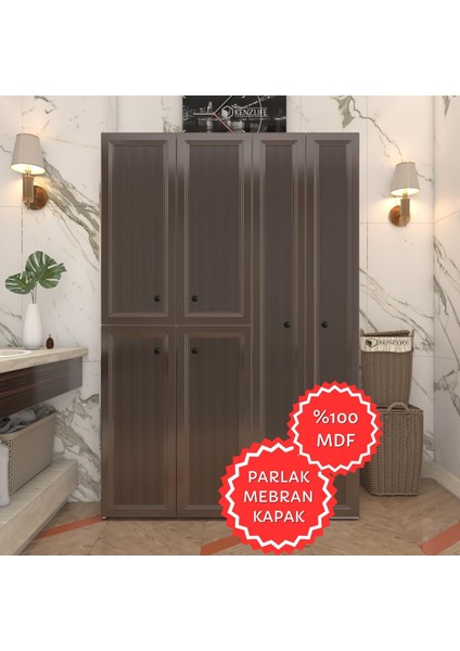 Kenzlife Membran Çamaşır Kurutma Makinesi Dolabı Yaromira Khvbyz Tiril 180*120*64 Mebran Kapak Mdf Gövde
