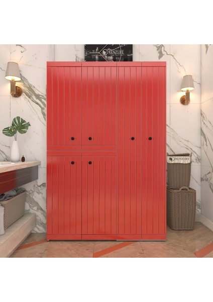 Kenzlife Membran Çamaşır Kurutma Makinesi Dolabı Yaromira Krmbyz Çitçit 180*120*64 Mebran Kapak Mdf Gövde
