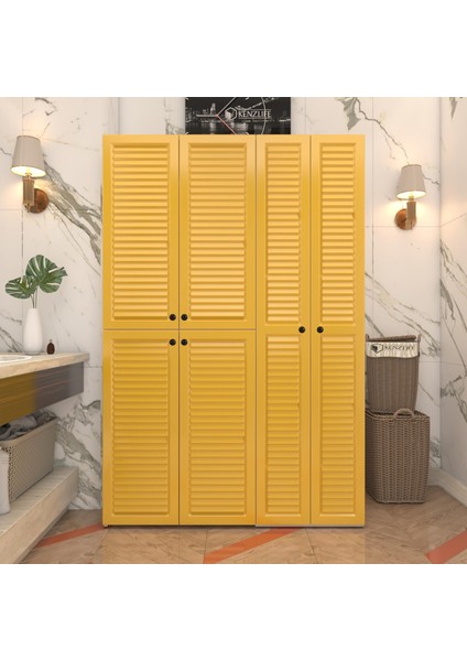Kenzlife Membran Çamaşır Kurutma Makinesi Dolabı Yaromira Hrdbyz Panjur 180*120*64 Mebran Kapak Mdf Gövde