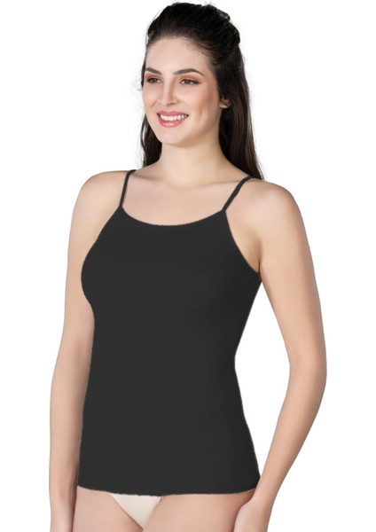 Siyah Mı Emay 1410 Modal Cotton Ince Askılı Atlet