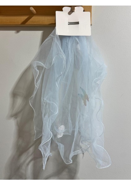 Kız Çocuk Uzun Tütü Kurdaleli Toka Klips Mavi modelleri