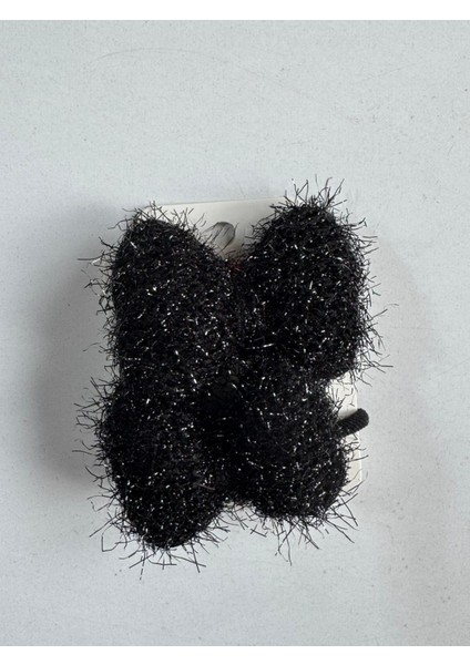 Kız Çocuk Simli Fiyonklu 2'li Lastik Toka Siyah fiyatları