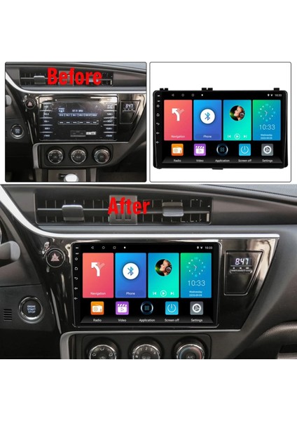 Toyota Corolla 2016-2018 Multimedya Ekran Seti