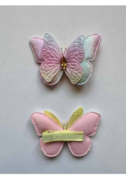 Kız Çocuk Kelebek 2'li Klips Toka Sarı fiyatları