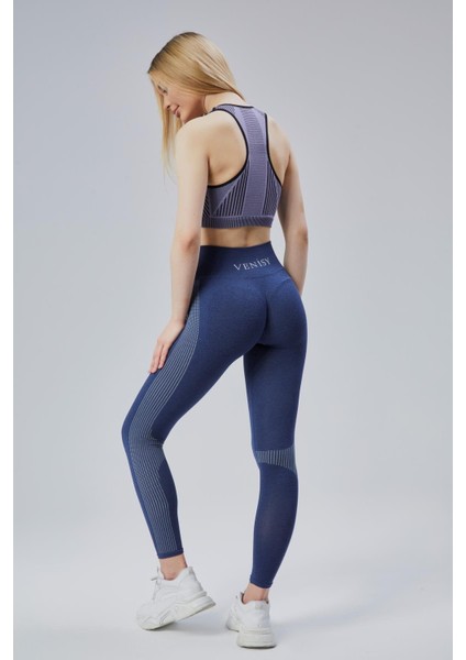 Kalın Askılı Sports Bra – Mor Siyah indirimleri