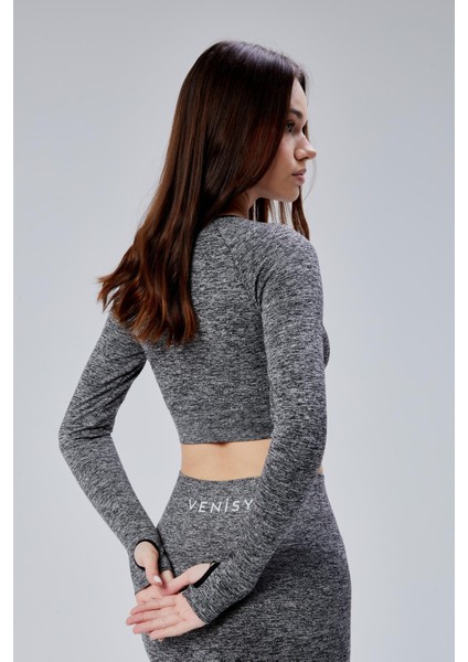 Uzun Kollu Crop – Gri
