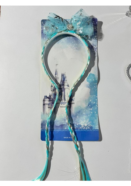 Kız Çocuk Elsa 2'li Taç ve Asalı Set Mavi fiyatları