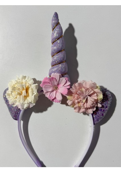 Kız Çocuk Unicorn Çiçekli Taç Mor fiyatları