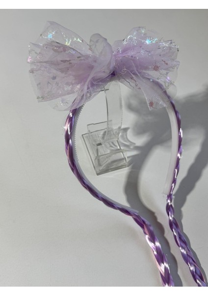 Kız Çocuk Tütü 2 Örğülü Taç Mor fiyatları