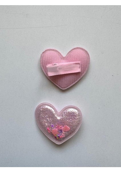 Kız Çocuk 2' Li Klips Renkli Kalpli Toka Pembe fiyatları