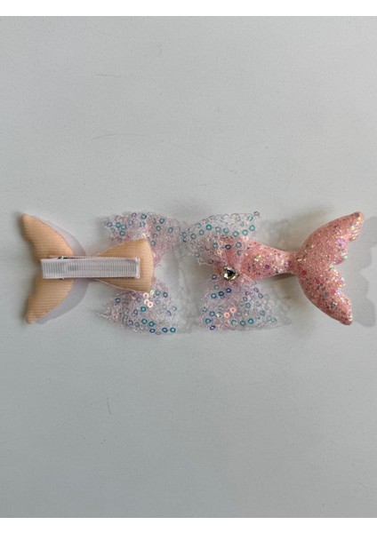 Kız Çocuk Deniz Kızı 2' Li Klips Toka Pembe fiyatları