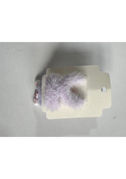 Kız Çocuk Peluşlu 2'li Latik Toka Mor fiyatları