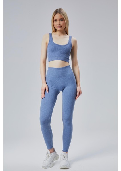 Kalın Askılı Sports Bra – Açık Mavi