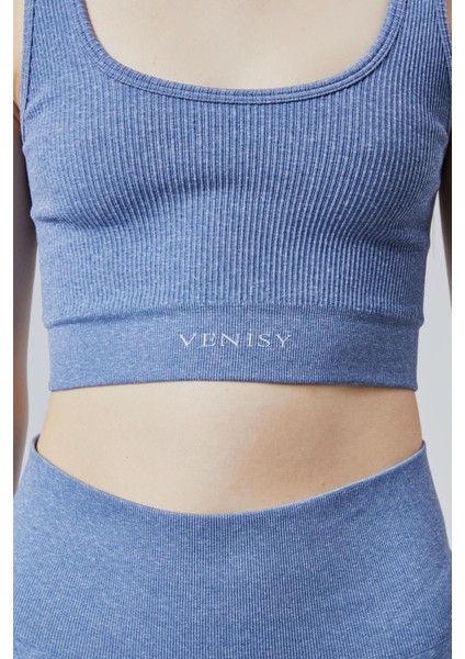 Kalın Askılı Sports Bra – Açık Mavi fırsatları