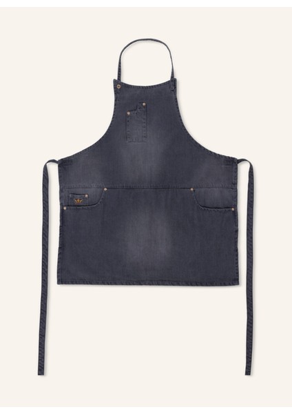 Slim Fit Denim Aşçı Önlüğü , 100% Pamuk, Ayarlanabilir, 63×73 cm