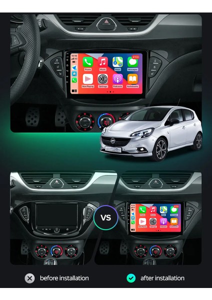 Opel Corsa E 2014-2018 Multimedya Ekran Seti