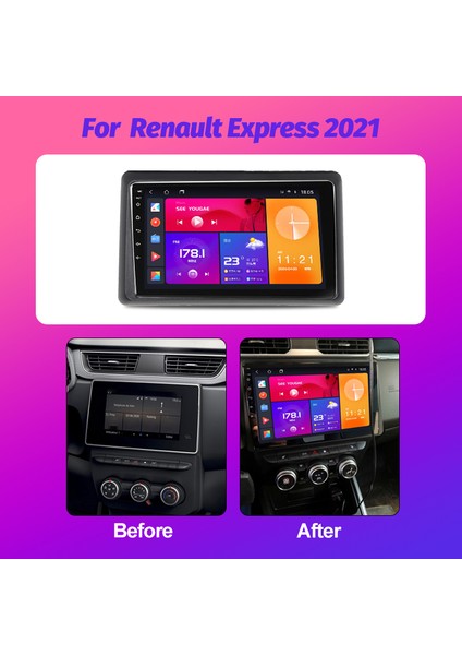 Renault Express 2021-2024 Multimedya Ekran Seti