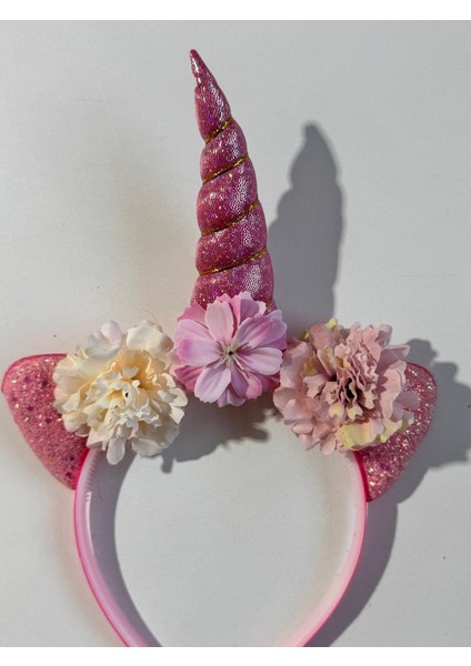 Kız Çocuk Unicorn Çiçekli Taç Pembe fiyatları