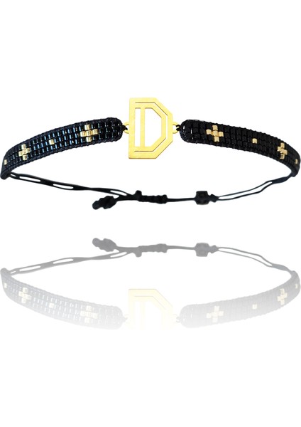 Altın Bileklik Model 9 Harf D G9B627 0.5 gr