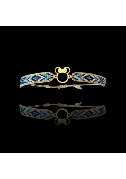 Altın Bileklik Model 4 Mickey Mouse G4B74 0.5 gr