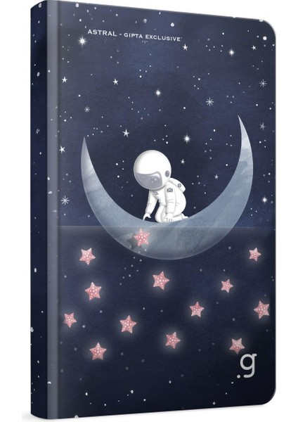 Astral Sert Kapak Dikişli 13X21 96 Yaprak Not Defteri Çizgili (7364)