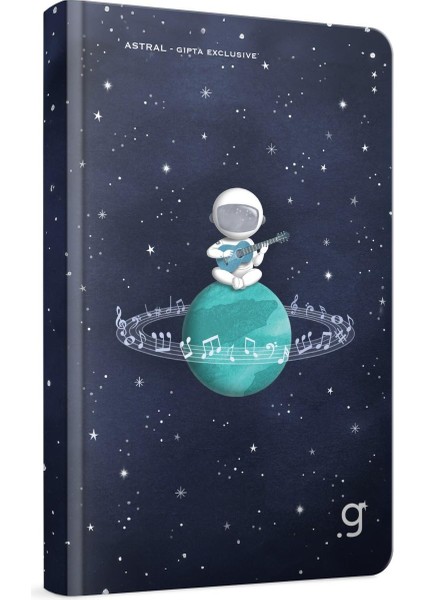 Astral Sert Kapak Dikişli 13X21 96 Yaprak Not Defteri Çizgili (7364)