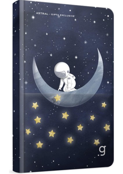 Astral Sert Kapak Dikişli 13X21 96 Yaprak Not Defteri Çizgili (7364)