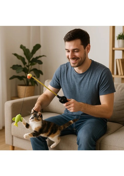 4 Parça Kedi Oyun ve Bakım Seti
