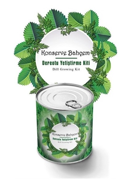 Konserve Bahçem Evde Konservede Dereotu Yetiştirme Kiti Aparatı