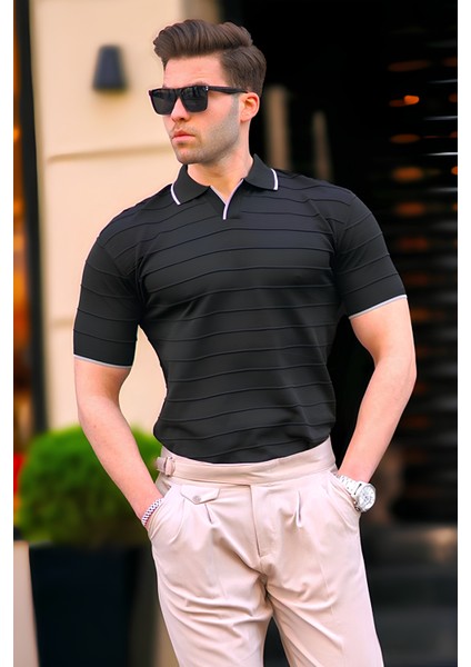 Siyah Triko Tshirt