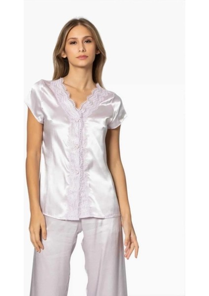 6010 Pudra Kısa Gecelikli Saten 6 Lı Çeyiz Seti fırsatları