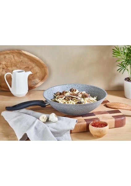 Granit Tava 24 cm ve 28 cm Wok Tava