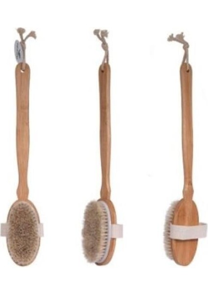 Organik Doğal At Kılı Banyo Fırçası